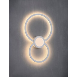 Mural Wall Lamp Circles, Dimmable, 24W, 3000K, 1440lm, White, 3yrs Warranty - thumbnail 2