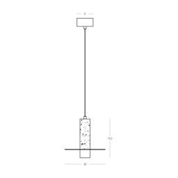 Liora 20cm Slim Pendant Ceiling Light Brass-Natural Alabaster LED 3000K Dimmable - thumbnail 5
