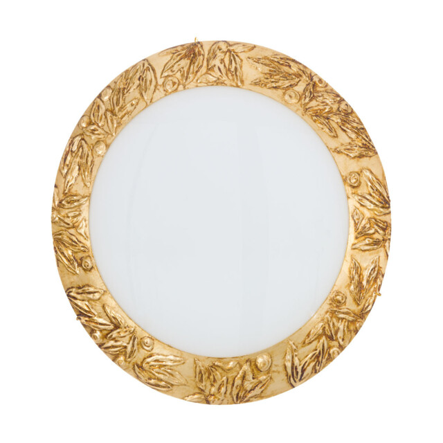 Serena Glass Decorative Flush Ceiling Light 4 Light 24 Carat Gold - image 1