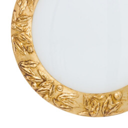 Serena Glass Decorative Flush Ceiling Light 4 Light 24 Carat Gold - thumbnail 2