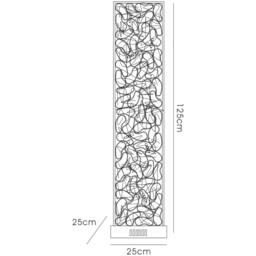 (DH) Essen Floor Lamp 12 Light G4 Black/Silver, NOT LED/CFL Compatible - thumbnail 3