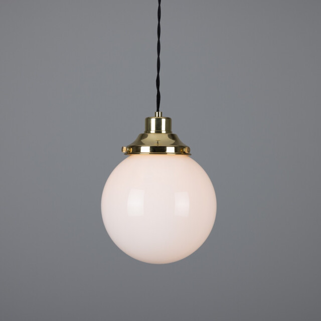 Gentry 20cm Globe Pendant, Polished Brass - image 1