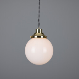 Gentry 20cm Globe Pendant, Polished Brass - thumbnail 1