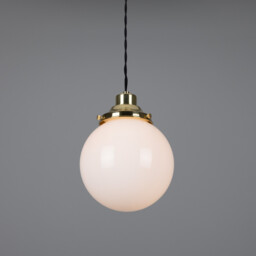 Gentry 20cm Globe Pendant, Polished Brass - thumbnail 2