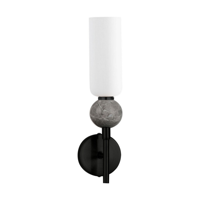 Filomena Candle Wall Lamp Opal, Grey, Matt Black LED G9 1x5W - image 1