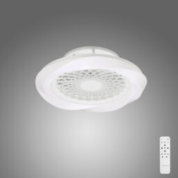 Boreal LED Dimmable Ceiling Light & 35W DC Reversible Fan, White, Remote Control - thumbnail 3