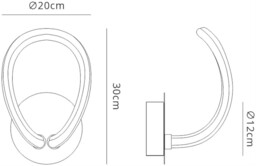 Knot Led Switched Wall Lamp, 12W LED, 3000K, 900lm, IP20, Chrome - thumbnail 2