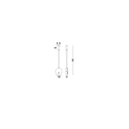 Jaco Reading Light Sand White Aluminium LED 3W 3200K - thumbnail 5