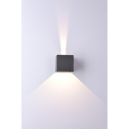 Davos Square Wall Lamp, 2 x 6W LED, 4000K, 1100lm, IP54, Sand White, 3yrs Warranty - thumbnail 3