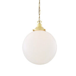 Yerevan 30cm Globe Pendant, Polished Brass - thumbnail 2