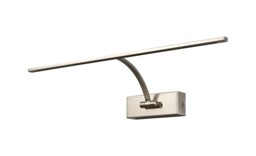 Walton Large 1 Arm Wall Lamp, Picture Light, 1 x 10W LED, 3000K, 850lm, Satin Nickel - thumbnail 3