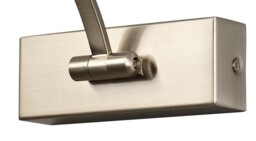 Walton Large 1 Arm Wall Lamp, Picture Light, 1 x 10W LED, 3000K, 850lm, Satin Nickel - thumbnail 5