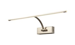 Walton Large 1 Arm Wall Lamp, Picture Light, 1 x 10W LED, 3000K, 850lm, Satin Nickel