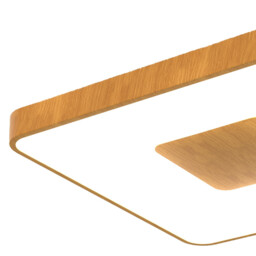 Coin Square Ceiling 80W LED With Remote Control 2700K-5000K, 3900lm, Wood Effect, 3yrs Warranty - thumbnail 3