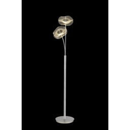 Amsterdam Floor Lamp, 2 Light 6W LED, 4000K, 920lm, Polished Chrome - thumbnail 3