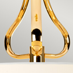 Falmouth 3 Light Semi Flush Bathroom Ceiling Light Gold IP44, G9 - thumbnail 3
