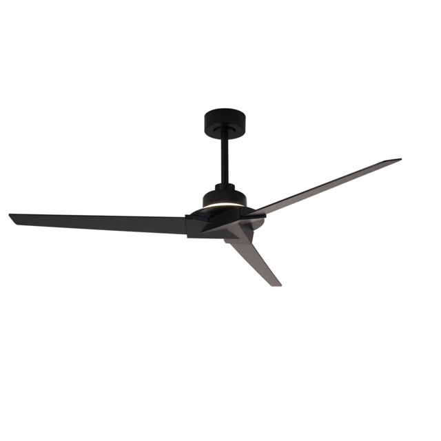 Brisa Mini 20W LED Dimmable Ceiling Light With Reversible Fan, 2700-5000K, Black, IP44 5yrs Warranty - image 1