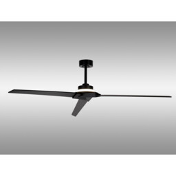 Brisa Mini 20W LED Dimmable Ceiling Light With Reversible Fan, 2700-5000K, Black, IP44 5yrs Warranty - thumbnail 2