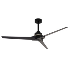 Brisa Mini 20W LED Dimmable Ceiling Light With Reversible Fan, 2700-5000K, Black, IP44 5yrs Warranty