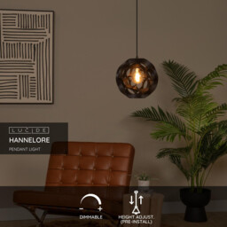 Hannelore Pendant light 30cm 1xE27 - Black - Special Offer - thumbnail 2