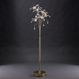 Kenzo Floor Lamp 6 Light G4 French Gold/Crystal, NOT LED/CFL Compatible - thumbnail 2