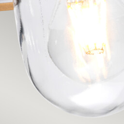 Klampenborg 1 Light Outdoor Ceiling Chain Lantern Silver IP44, E27 - thumbnail 3