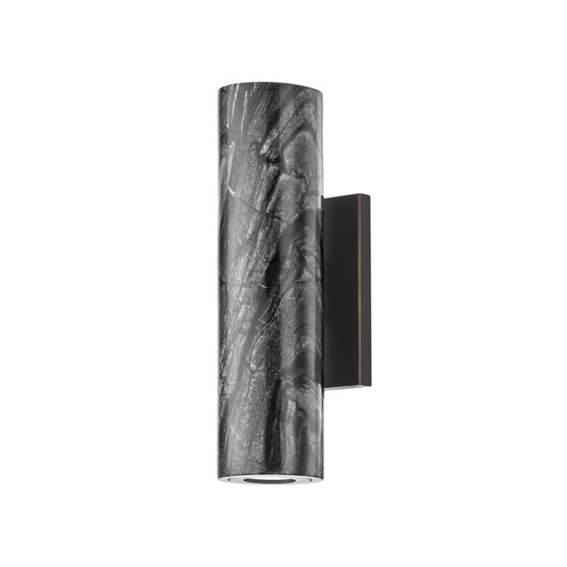 Predock 2 Light Wall Sconce Black Brass - image 1