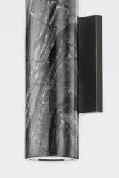 Predock 2 Light Wall Sconce Black Brass - thumbnail 3