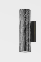 Predock 2 Light Wall Sconce Black Brass - thumbnail 2