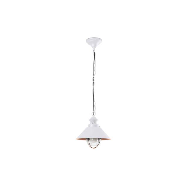 Ntica 1 Light Small Outdoor Ceiling Pendant Light White, Copper, E27 - image 1