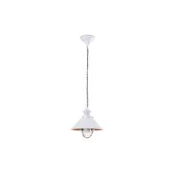 Ntica 1 Light Small Outdoor Ceiling Pendant Light White, Copper, E27 - thumbnail 1