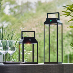 Linterna Modern Touch Dimmable Solar Powered LED Table Lamp, Warm White, IP44 - thumbnail 3
