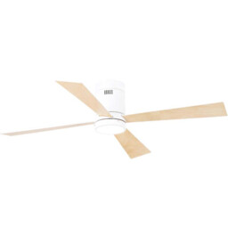 Arista Ceiling Fan White Matt - Maple Wood Blades LED 3000-4000-6000K