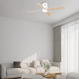 Arista Ceiling Fan White Matt - Maple Wood Blades LED 3000-4000-6000K - thumbnail 2