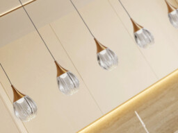 Corina Bar Pendant Ceiling 5 Light Black, Copper LED 3000K - thumbnail 3