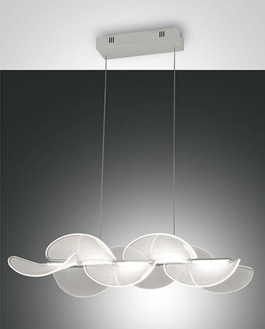 Sylvie LED Integrated Pendant Ceiling Light Light White Glass - image 1
