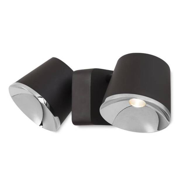 Drone Integrated LED Dome Wall / Ceiling Light Chrome, Brown - image 1