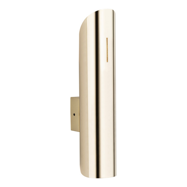 Akron Up & Down Wall Lamp Brass Steel - image 1