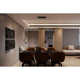 Space 4 Light LED Bar Celling Pendant, Black Metal - thumbnail 5