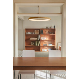 Niseko II Ring Pendant 90cm 66W LED, 2700K-5000K Tuneable, 5440lm, Remote Control, Wood, 3yrs Warranty - thumbnail 3
