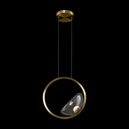 Maytoni Lunare Modern Integrated LED Pendant Ceiling Light Brass 3000K - thumbnail 5
