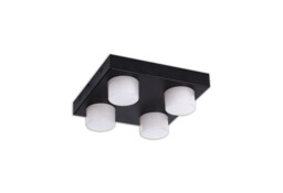 Charlotte 4 Light Fixed Ceiling, 4 x 5W LED, 4000K, 1700lm, IP44, Sand Black, 3yrs Warranty - thumbnail 5