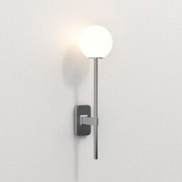 Tacoma Single Grande Bathroom Wall Lamp Polished Chrome IP44, G9 (Shade Not Included)