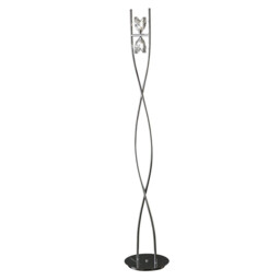 Eclipse Floor Lamp 2 Light G9, Polished Chrome, NOT LED/CFL Compatible