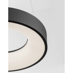 Rando Thin 38cm Integrated LED Pendant Ceiling Light Sandy Black Aluminium LED 30W 1950Lm 3000K - thumbnail 3