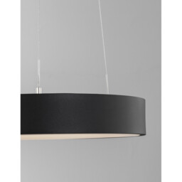 Rando Thin 38cm Integrated LED Pendant Ceiling Light Sandy Black Aluminium LED 30W 1950Lm 3000K - thumbnail 5