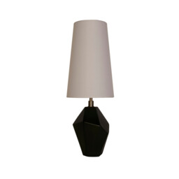 Ape Table Lamp, Antique Brass Metal Black Resin and White - thumbnail 2