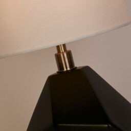 Ape Table Lamp, Antique Brass Metal Black Resin and White - thumbnail 3