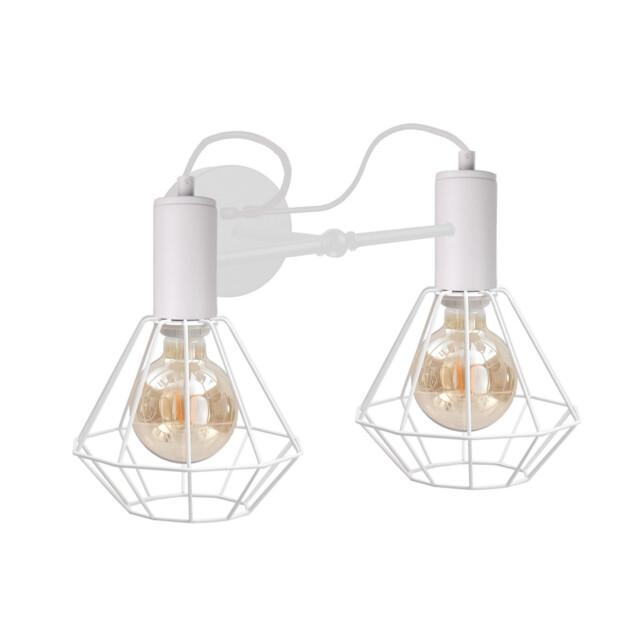 Lars Wall Lamp White, 25cm, 2x E27