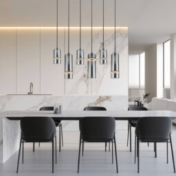 Louvaras  Bar Pendant Ceiling Light Sandy Black-Smoked Glass LED 3000K Dimmable - thumbnail 2